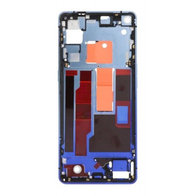 Lcd Frame Middle Chassis For Oppo Find X2 Neo Blue By - Maxbhi Com
