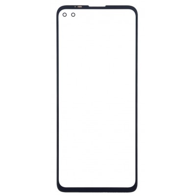 Replacement Front Glass For Motorola One 5g Black By - Maxbhi Com