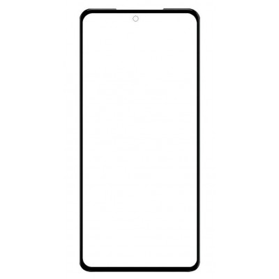 Replacement Front Glass For Motorola Moto G71s Black By - Maxbhi Com