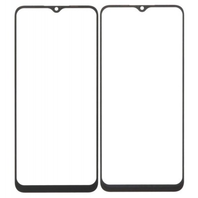 Replacement Front Glass For Realme C33 Black By - Maxbhi Com