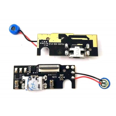 Charging Connector Flex Pcb Board For Tcl 205 By - Maxbhi Com
