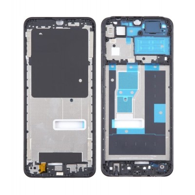 Lcd Frame Middle Chassis For Vivo Y02 Black By - Maxbhi Com