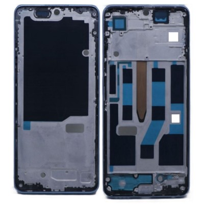 Lcd Frame Middle Chassis For Realme 10 Pro Blue By - Maxbhi Com