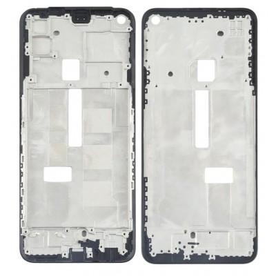 Lcd Frame Middle Chassis For Realme Q2 Black By - Maxbhi Com