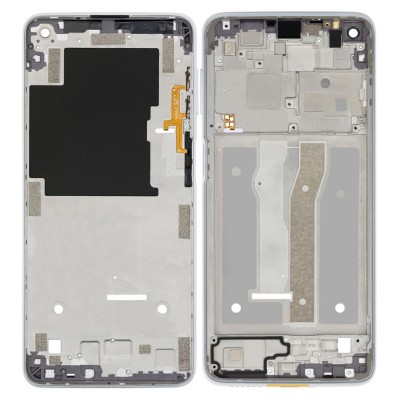 Lcd Frame Middle Chassis For Motorola Moto G Power 2021 Silver By - Maxbhi Com