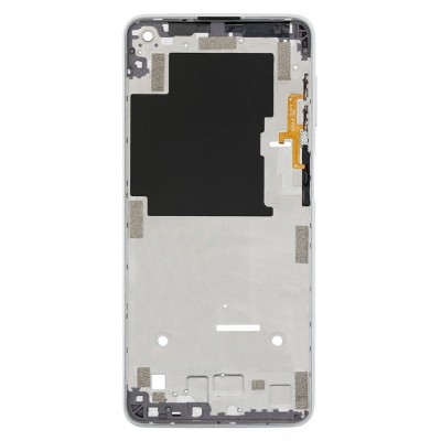 Lcd Frame Middle Chassis For Motorola Moto G Power 2021 White By - Maxbhi Com