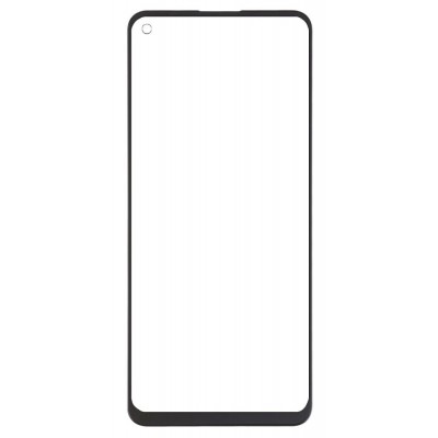 Replacement Front Glass For Oppo Reno 5 Lite Black By - Maxbhi Com