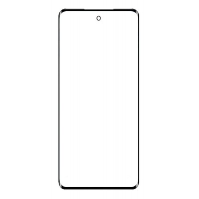 Replacement Front Glass For Meizu 18 Black By - Maxbhi Com