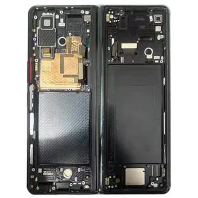 Lcd Frame Middle Chassis For Xiaomi Mi Mix Fold Black By - Maxbhi Com