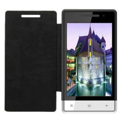 Flip Cover for Karbonn A6 Star - Black
