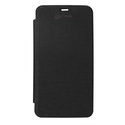 Flip Cover for Micromax Canvas A100 - Black