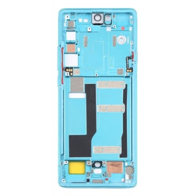 Lcd Frame Middle Chassis For Tcl 20 Pro 5g Blue By - Maxbhi Com