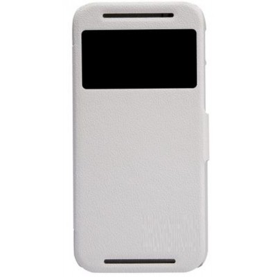 Flip Cover for HTC One 802W - White