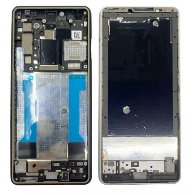 Lcd Frame Middle Chassis For Sony Xperia 10 Iii Lite Black By - Maxbhi Com