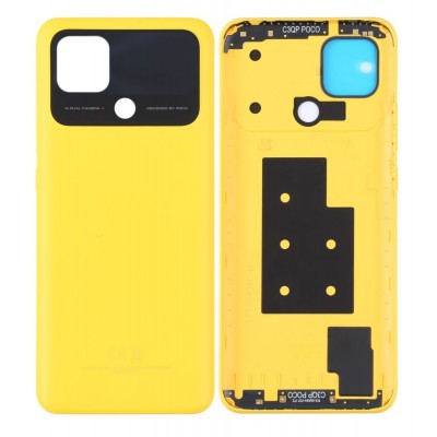 Back Panel Cover For Xiaomi Poco C40 Yellow - Maxbhi Com