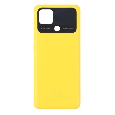 Back Panel Cover For Xiaomi Poco C40 Yellow - Maxbhi Com