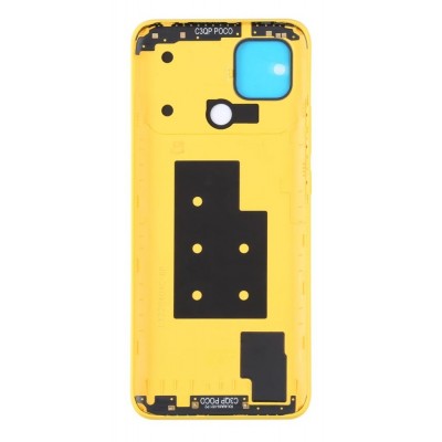 Back Panel Cover For Xiaomi Poco C40 Yellow - Maxbhi Com