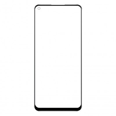 Replacement Front Glass For Realme V25 White By - Maxbhi Com