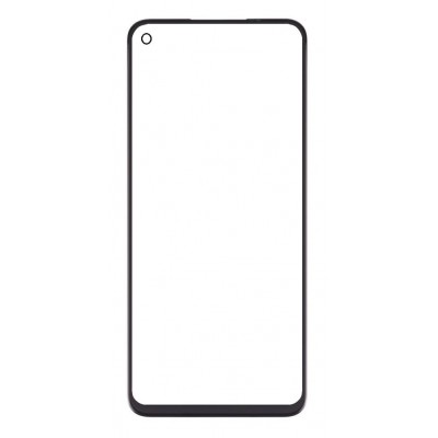 Replacement Front Glass For Realme Q3i 5g Black By - Maxbhi Com