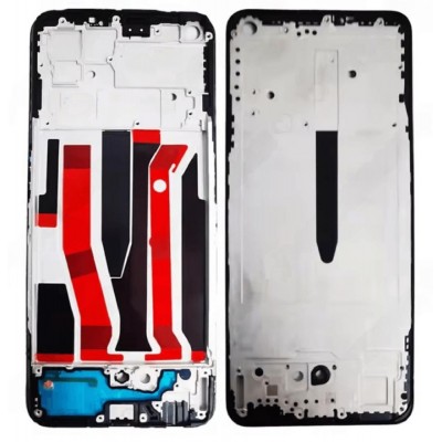 Lcd Frame Middle Chassis For Oppo Reno6 Z Black By - Maxbhi Com