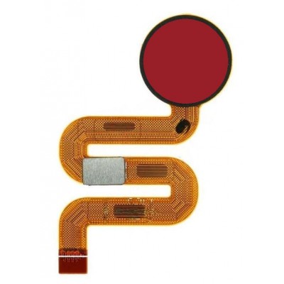 Fingerprint Sensor Flex Cable For Wiko View Red By - Maxbhi Com