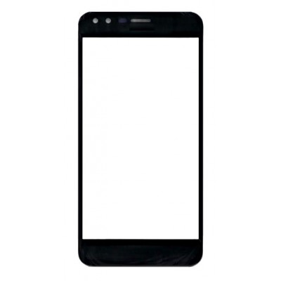 Replacement Front Glass For Lava Z70 Black By - Maxbhi Com