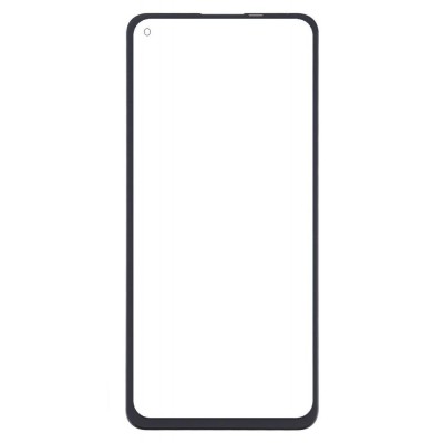 Replacement Front Glass For Oppo A95 4g Black By - Maxbhi Com
