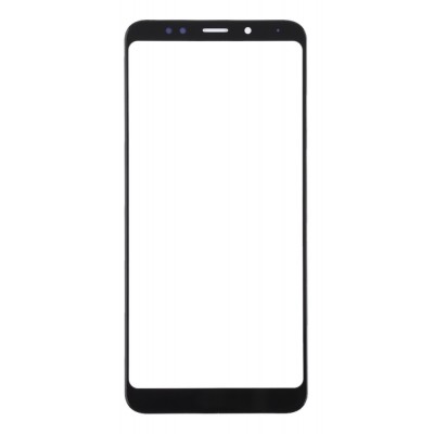 Replacement Front Glass For Xiaomi Redmi Note 5 Plus Black By - Maxbhi Com