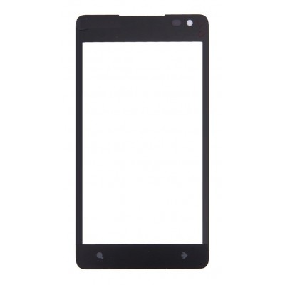 Replacement Front Glass For Nokia Lumia 900 Rm823 Black By - Maxbhi Com