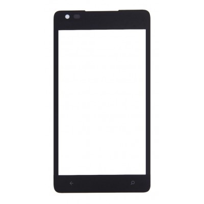Replacement Front Glass For Nokia Lumia 900 Rm823 Cyan By - Maxbhi Com