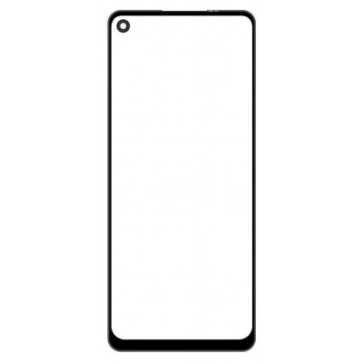 Replacement Front Glass For Realme 7 Pro Silver By - Maxbhi Com
