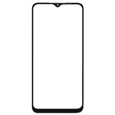 Replacement Front Glass For Realme Narzo 50a White By - Maxbhi Com