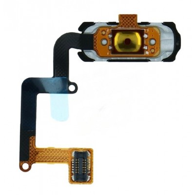 Fingerprint Sensor Flex Cable For Samsung Galaxy A5 2017 Black By - Maxbhi Com