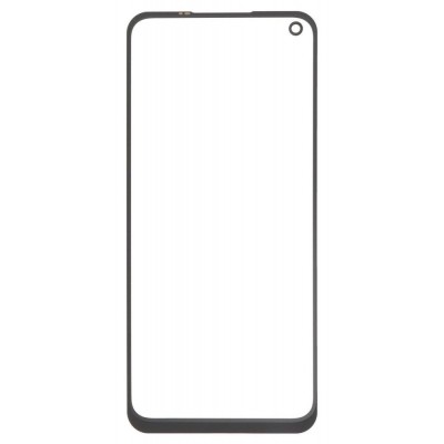Replacement Front Glass For Realme Narzo 50 Black By - Maxbhi Com