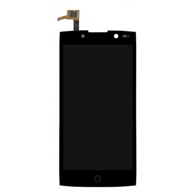 Lcd With Touch Screen For Alcatel One Touch Flash 2 Black By - Maxbhi Com