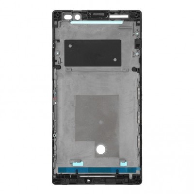 Lcd Frame Middle Chassis For Sony Xperia C S39h Black By - Maxbhi Com