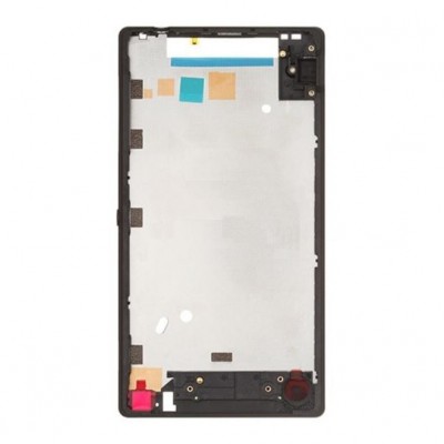 Lcd Frame Middle Chassis For Sony Xperia Zl C6506 White By - Maxbhi Com