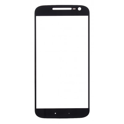 Replacement Front Glass For Moto G4 Black By - Maxbhi Com