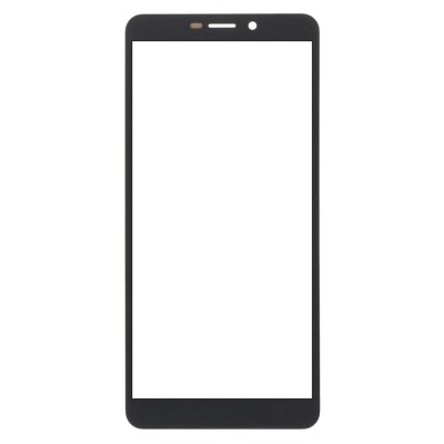 Replacement Front Glass For Nokia C100 Black By - Maxbhi Com