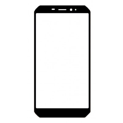 Replacement Front Glass For Ulefone Armor X6 Pro Black By - Maxbhi Com