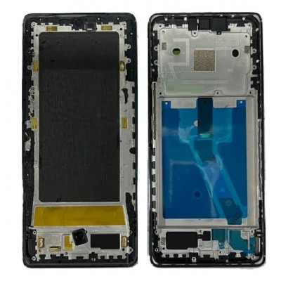 Lcd Frame Middle Chassis For Lava Agni 2 5g White By - Maxbhi Com