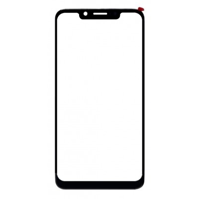 Replacement Front Glass For Tecno Camon I2x Black By - Maxbhi Com