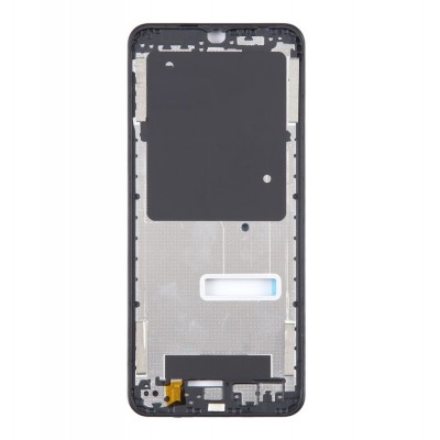 Lcd Frame Middle Chassis For Vivo Y02 Black By - Maxbhi Com