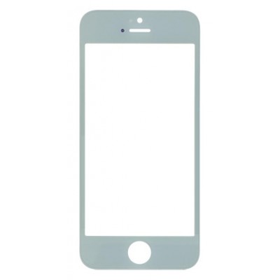 Replacement Front Glass For Apple Iphone 5 White Silver By - Maxbhi Com