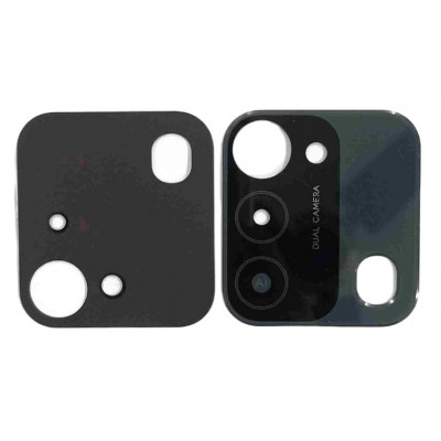 Camera Lens Glass With Frame For Tecno Spark Go 2022 Black By - Maxbhi Com