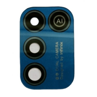 Camera Lens Glass With Frame For Infinix Hot 10 Play Blue By - Maxbhi Com