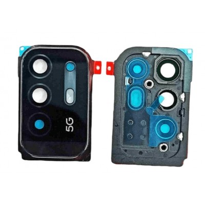 Camera Lens Glass With Frame For Oppo F19 Pro Plus 5g Silver By - Maxbhi Com