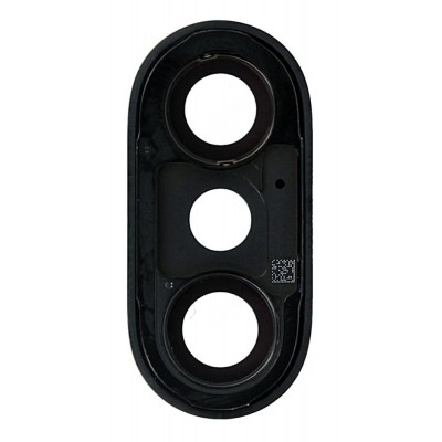 Camera Lens Glass With Frame For Apple Iphone X Grey By - Maxbhi Com