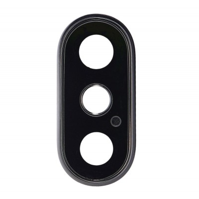 Camera Lens Glass With Frame For Apple Iphone Xs White By - Maxbhi Com