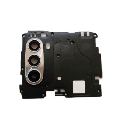 Camera Lens Glass With Frame For Motorola Moto G51 5g Silver By - Maxbhi Com